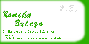 monika balczo business card